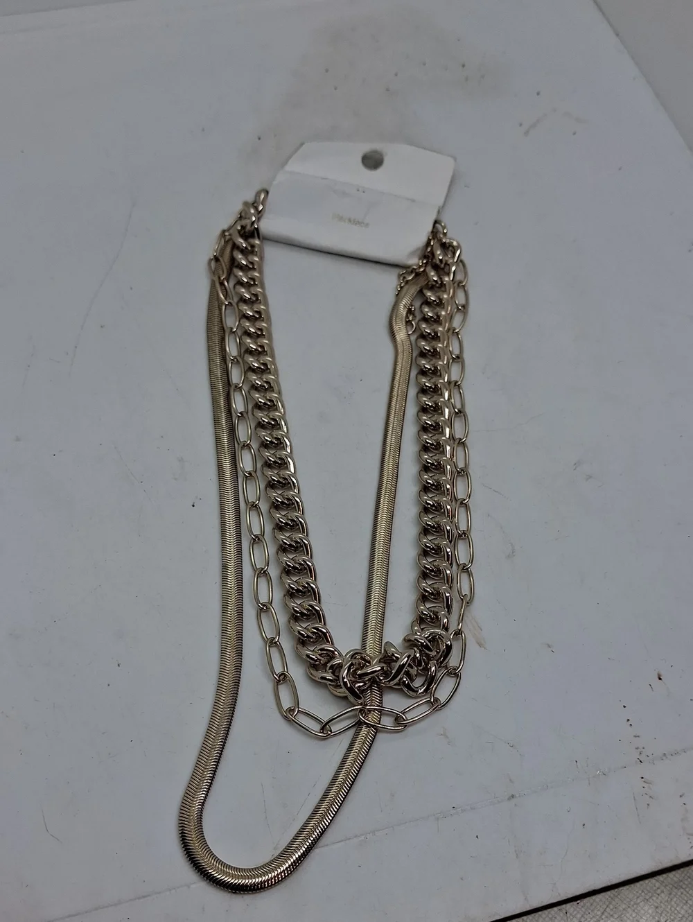 NWT Womens J. Crew Multi-Chain Gold Tone Necklace